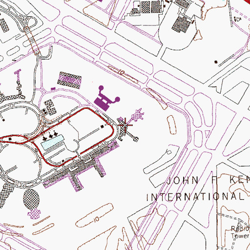 Topographic Map of Terminal 5, NY