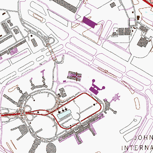 Topographic Map of Terminal 7, NY