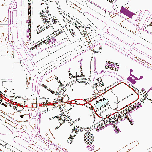 Topographic Map of Terminal 8, NY