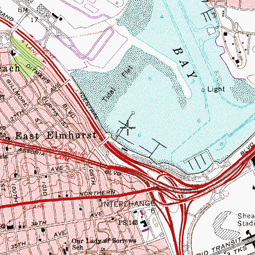 Topographic Map of Pier 3, NY