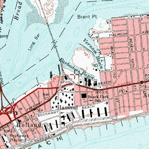 Topographic Map of Rockaway Industrial Park, NY