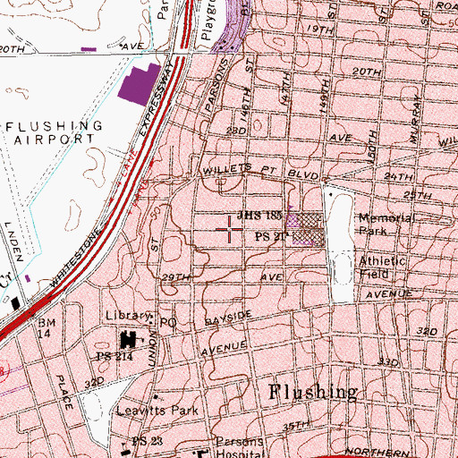Topographic Map of Linden Hill, NY