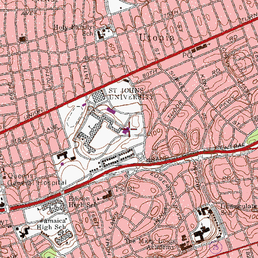 Topographic Map of Betson Hall, NY