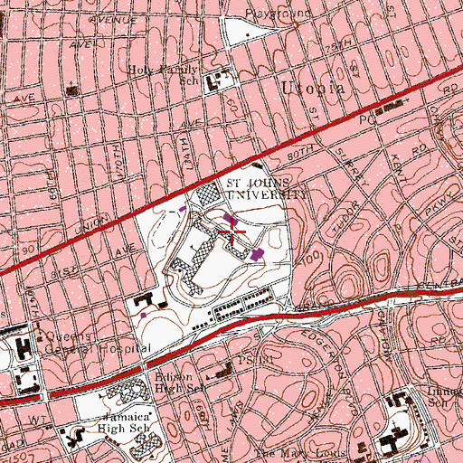 Topographic Map of Newman Center, NY