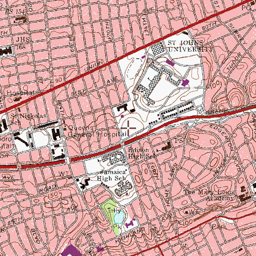 Topographic Map of Redstorm Field, NY