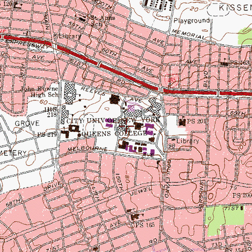 Topographic Map of Powdermaker Hall, NY