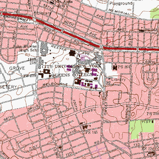 Topographic Map of Remsen Hall, NY
