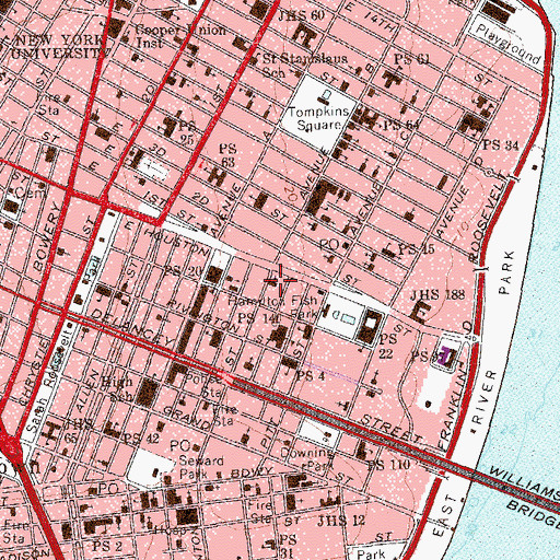 Topographic Map of Congregation Chasam Sopher, NY