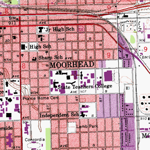 Topographic Map of Kise Commons, MN