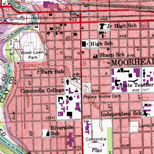 Topographic Map of President's Residence, MN