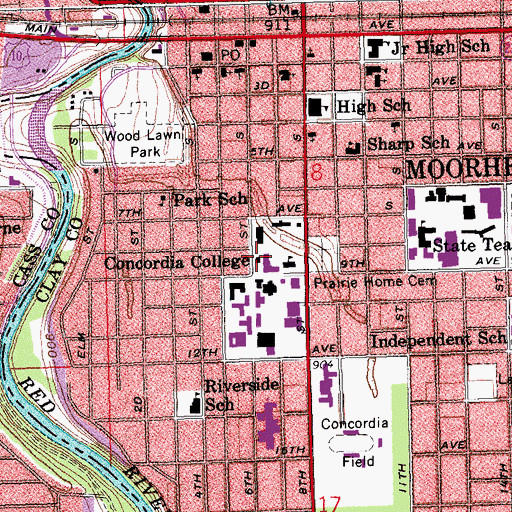 Topographic Map of Berg Stream Plant, MN