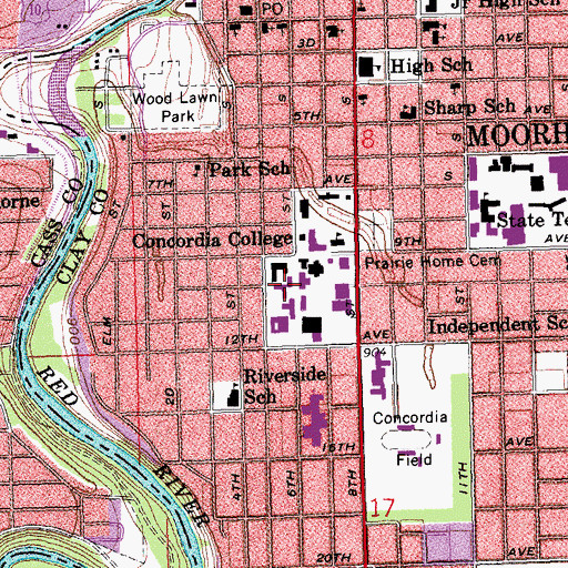Topographic Map of Normandy Building, MN