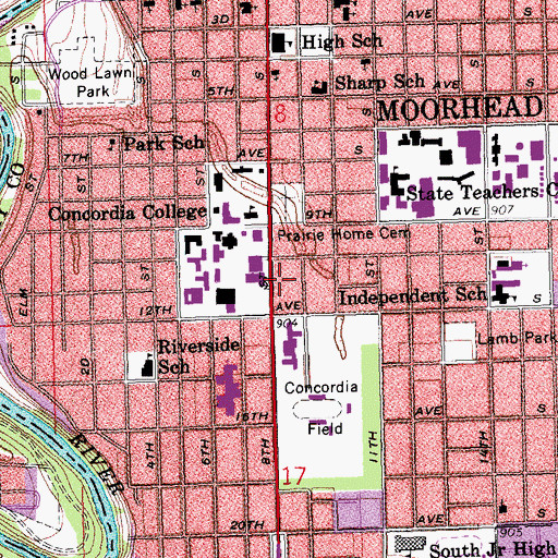 Topographic Map of International Center, MN