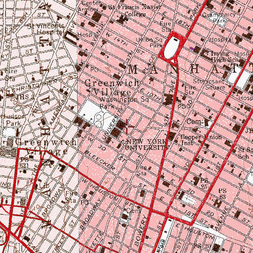 Topographic Map of Kimball Hall, NY