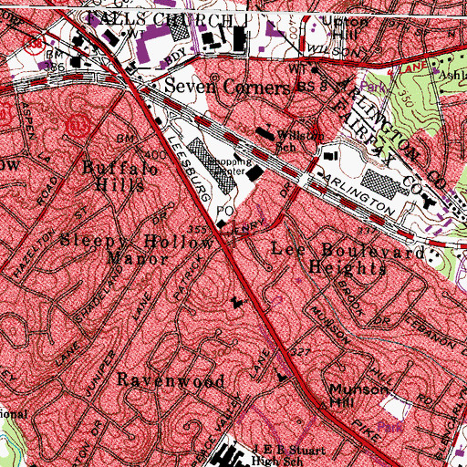 Topographic Map of Shelter House, VA