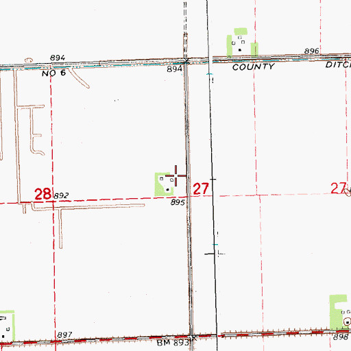 Topographic Map of Real Post Office (historical), MN