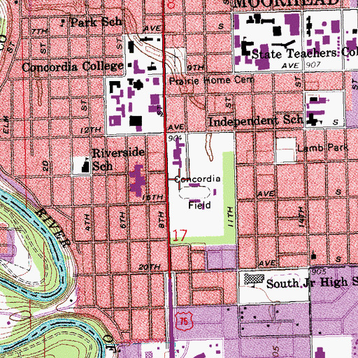 Topographic Map of Good Shepherd Lutheran Church, MN