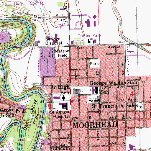 Topographic Map of King of Glory Reformed Episcopal Church, MN