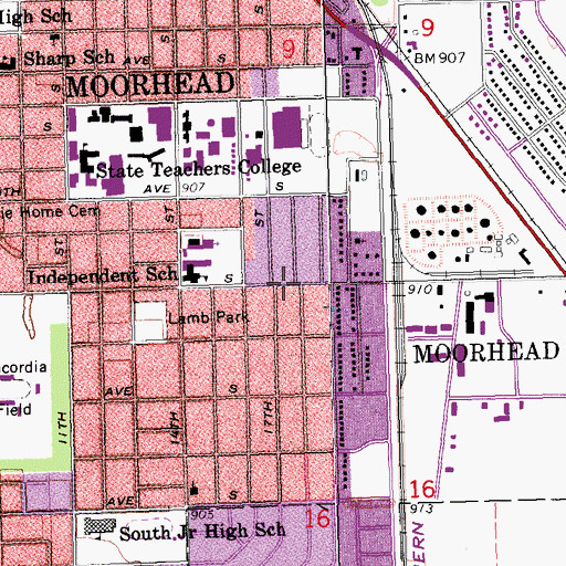 Topographic Map of Shiloh Temple International, MN