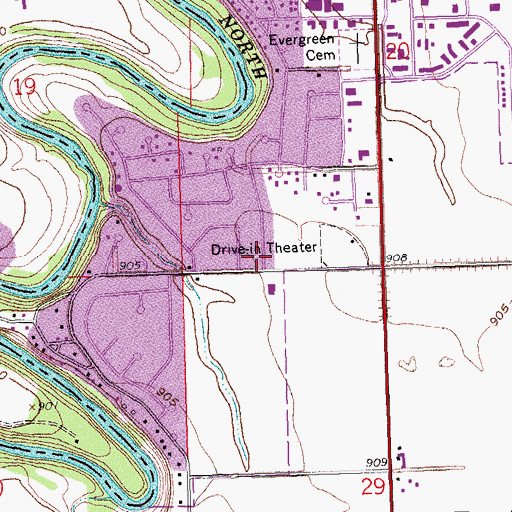 Topographic Map of Bethseda Lutheran Church, MN