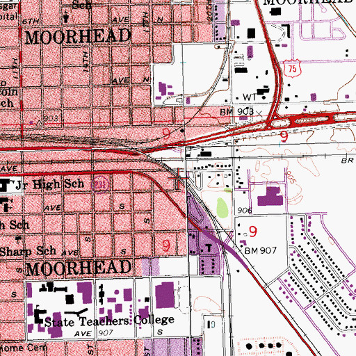 Topographic Map of Dulsky Mobile Home Court, MN