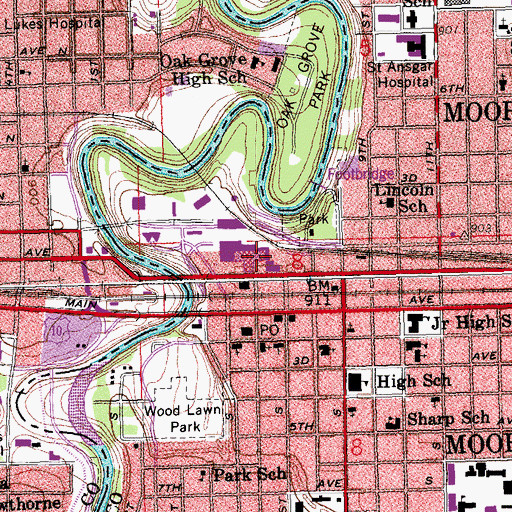 Topographic Map of Dakota Clinic, MN
