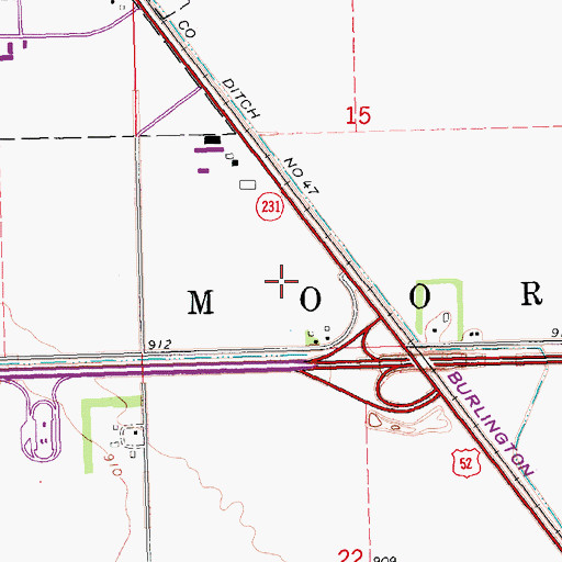 Topographic Map of Moorview Soccer Complex, MN
