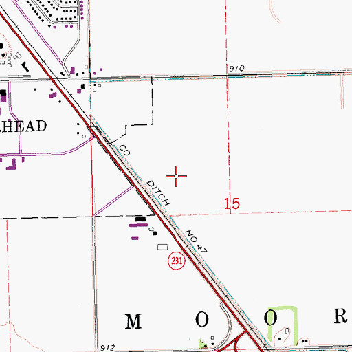 Topographic Map of Ridgewood Park, MN