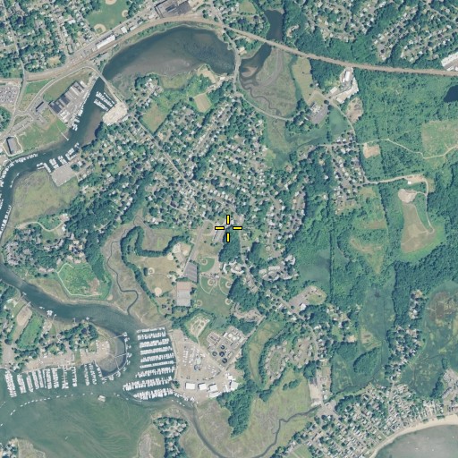 Aerial/Satellite Image of Indian Neck School, CT