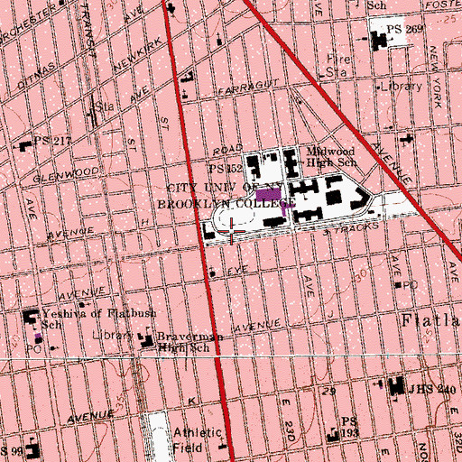 Topographic Map of West End Building, NY