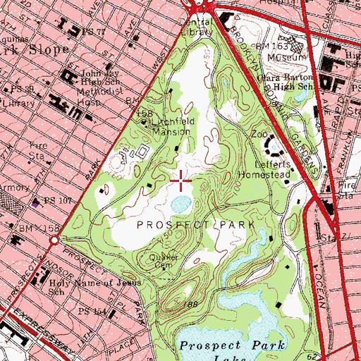 Topographic Map of Long Meadow, NY