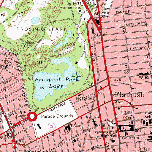Topographic Map of Duck Island, NY