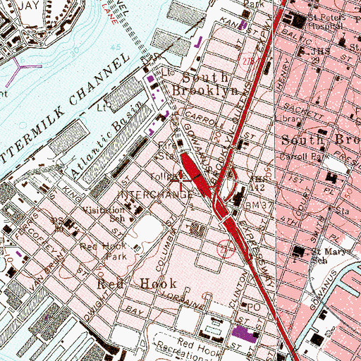Topographic Map of Fire Department New York Engine 202 Ladder 101, NY