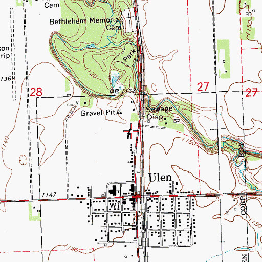 Topographic Map of Viking Manor Nursing Home, MN