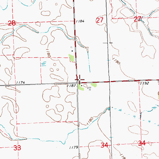 Topographic Map of Bethlehem Lutheran Church, MN