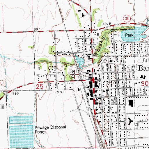 Topographic Map of McGrath Park, MN