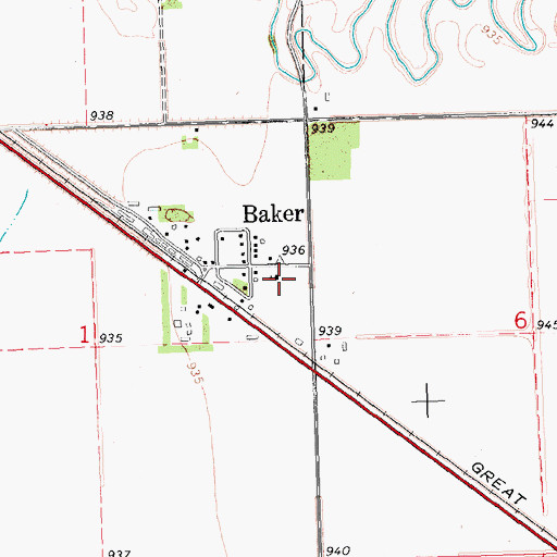 Topographic Map of Westminster Presbyterian Church, MN