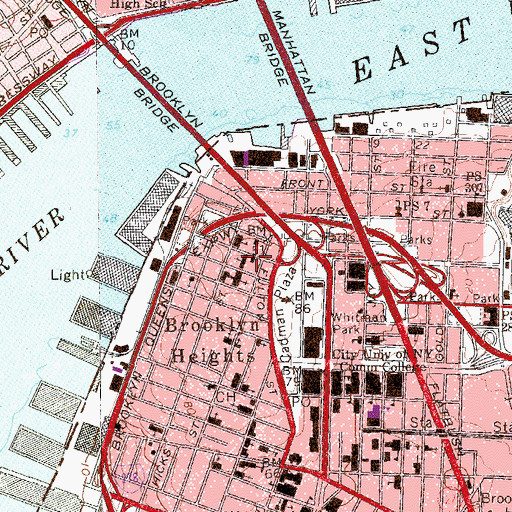Topographic Map of New York Ladder Company 118, NY
