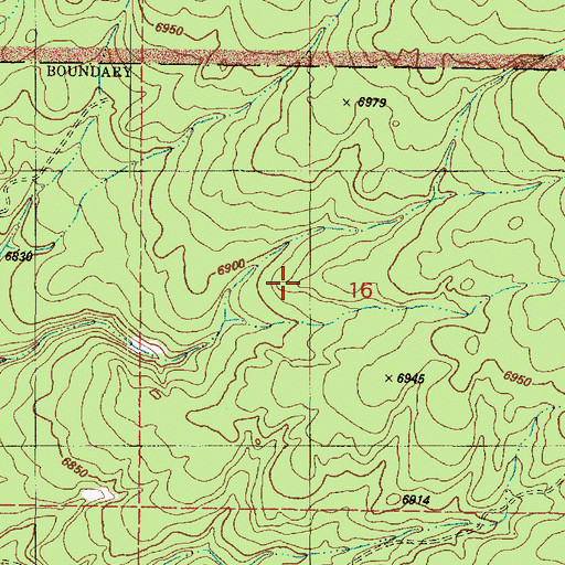 Topographic Map of Hualapa Tank, AZ