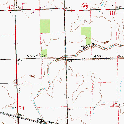 Topographic Map of Shasta Post Office (historical), OH
