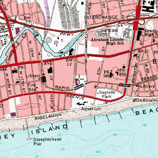 Topographic Map of New York Ladder Company 161, NY