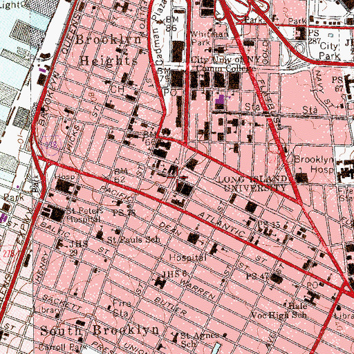 Topographic Map of New York City Transit Authority Museum, NY