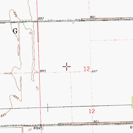 Topographic Map of Noble Post Office (historical), MN