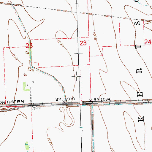 Topographic Map of Lawton Post Office (historical), MN