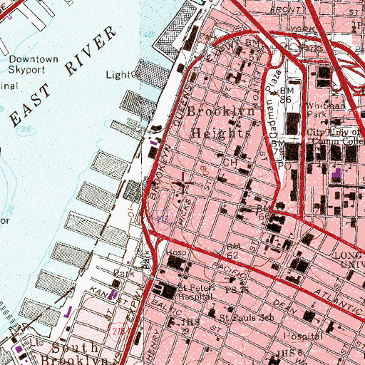 Topographic Map of Grace Church, NY