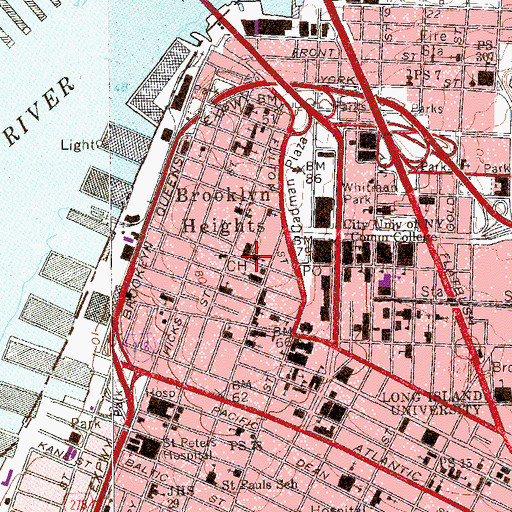 Topographic Map of Church of the Saviour, NY