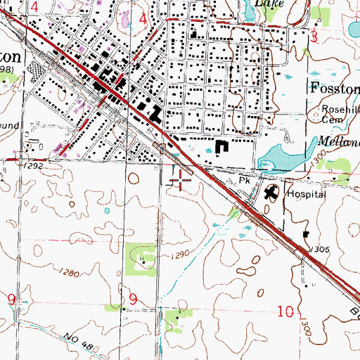 Topographic Map of Countryside Mobile Home Park, MN
