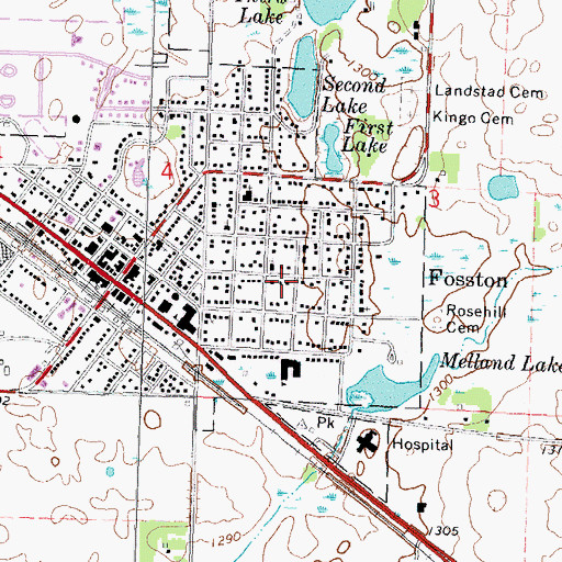 Topographic Map of Midway Care Center, MN