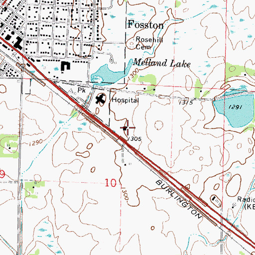 Topographic Map of Bethel Assembly Church, MN