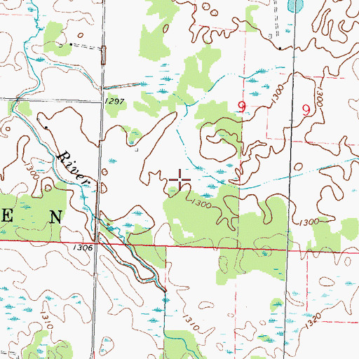 Topographic Map of Trinity Lutheran Church, MN